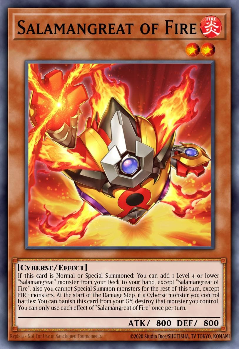 Salamangreat of Fire 2025 Mega-Pack Tin card