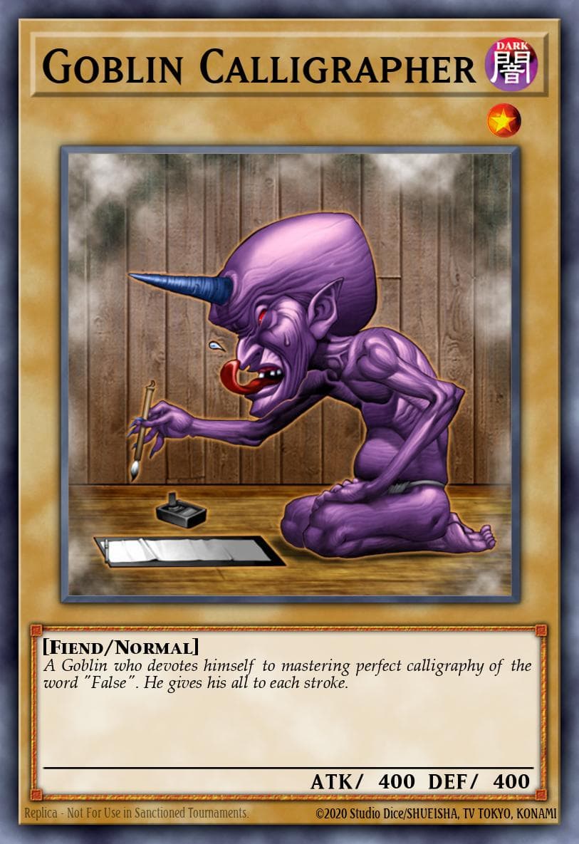 Goblin Calligrapher Dark Revelation Volume 3 card