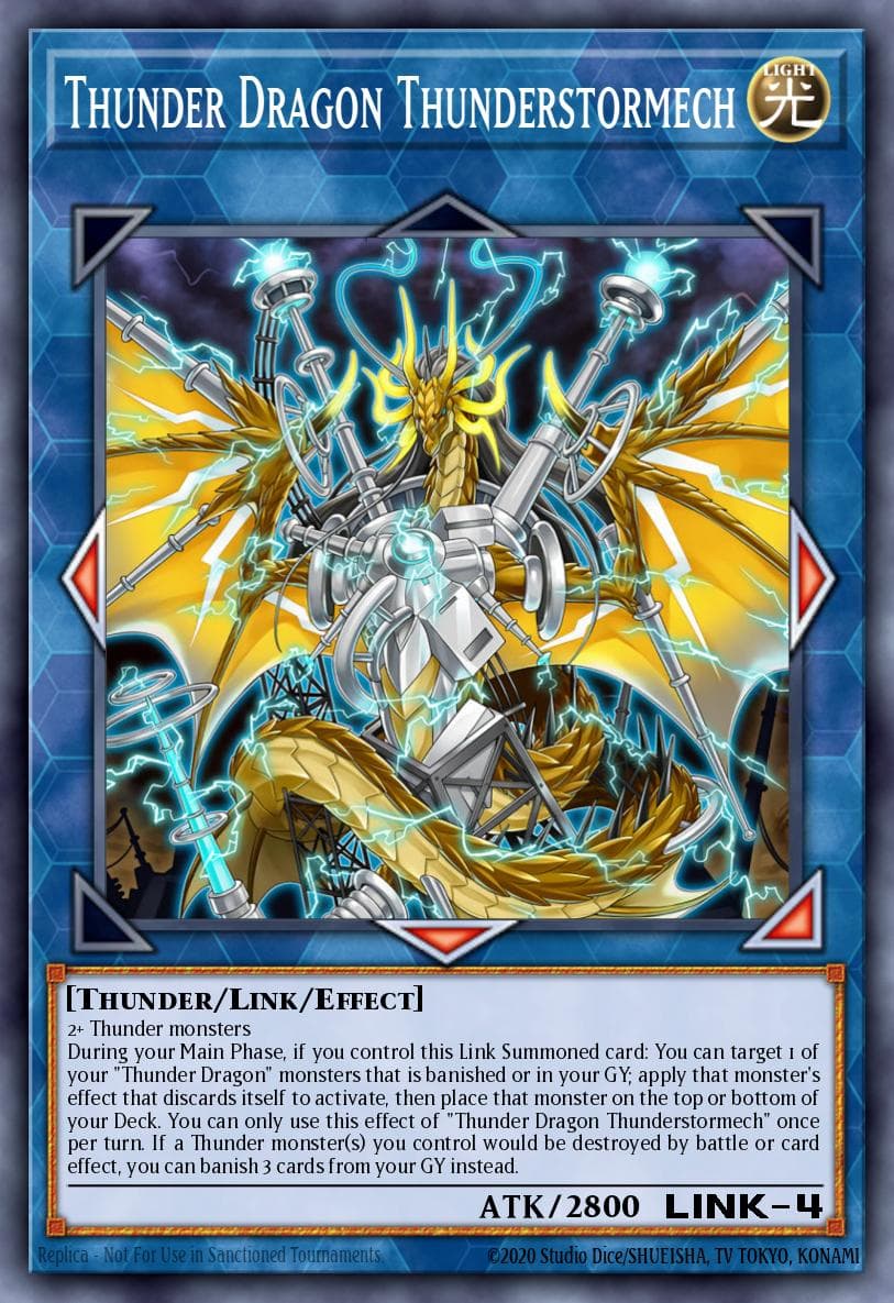 Thunder Dragon Thunderstormech Duel Power card