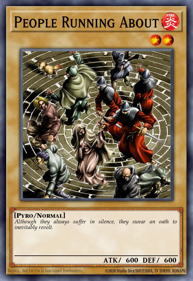 People Running About Dark Revelation Volume 1 card