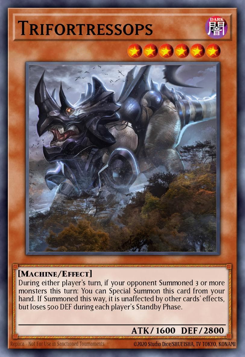 Trifortressops Dinosmasher's Fury Structure Deck card