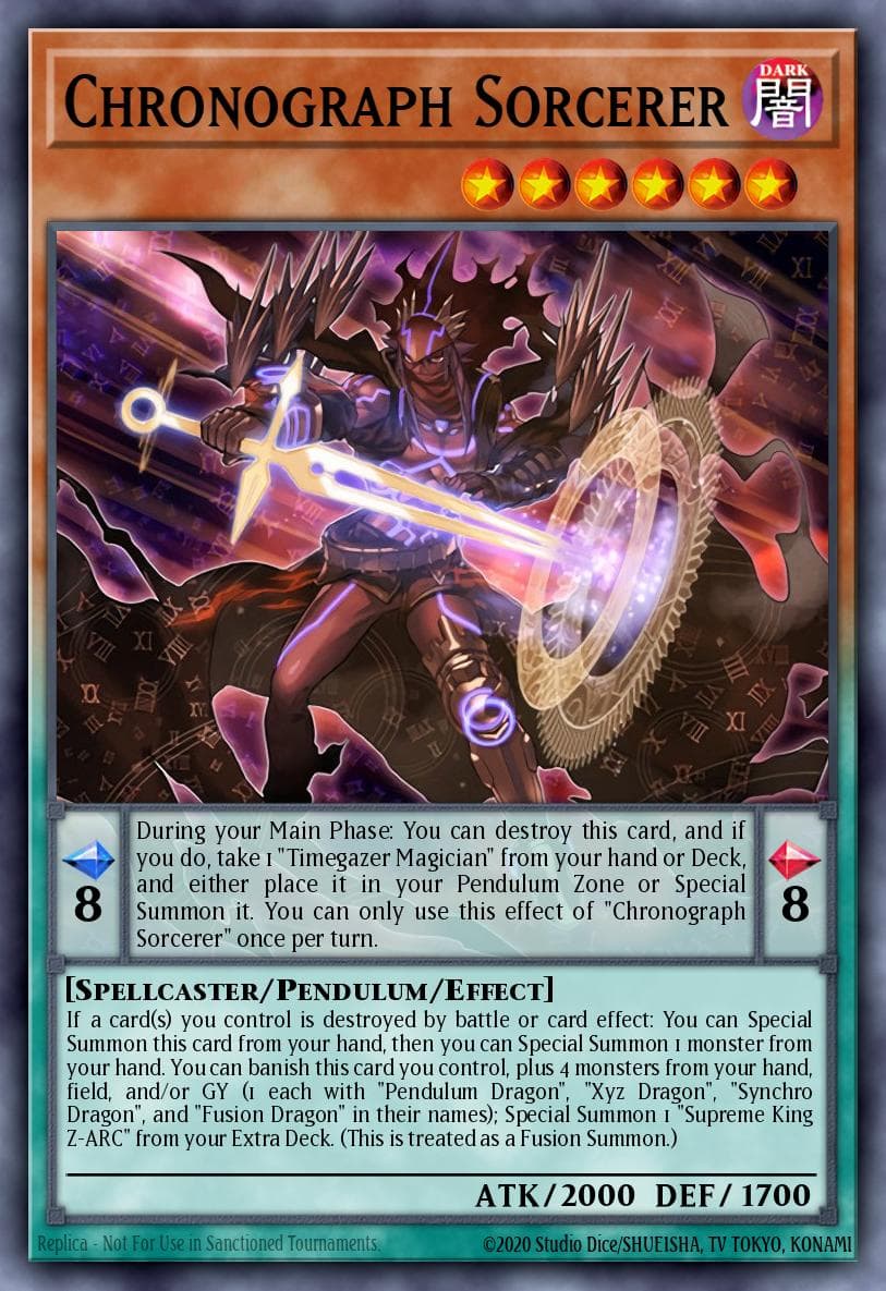 Chronograph Sorcerer Legendary Duelists: Magical Hero card