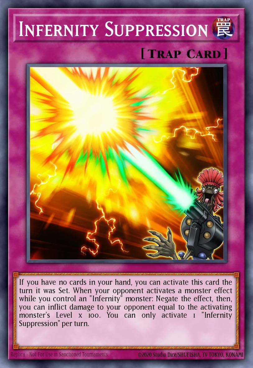 Infernity Suppression Phantom Rage Premiere! promotional card card
