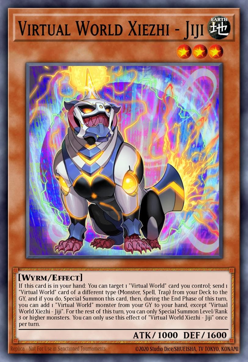 Virtual World Xiezhi - Jiji Phantom Rage Premiere! promotional card card