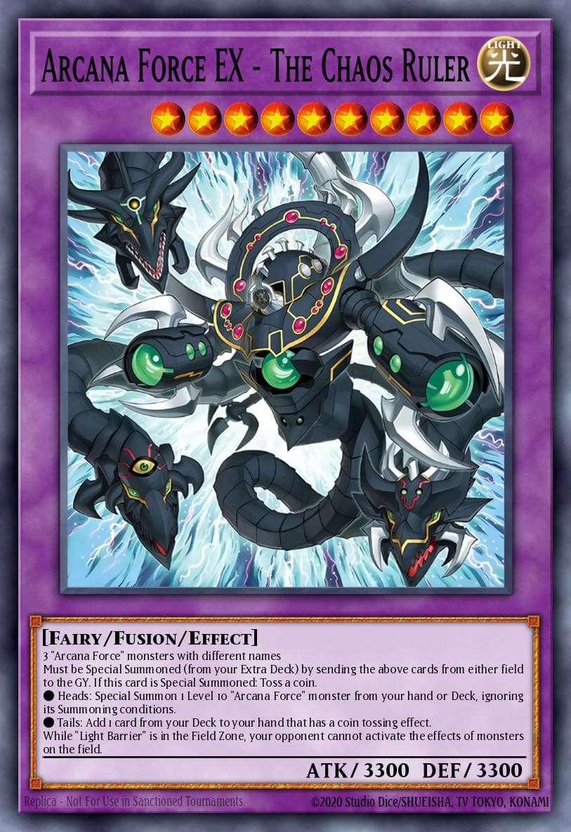 Arcana Force EX - The Chaos Ruler Supreme Darkness card