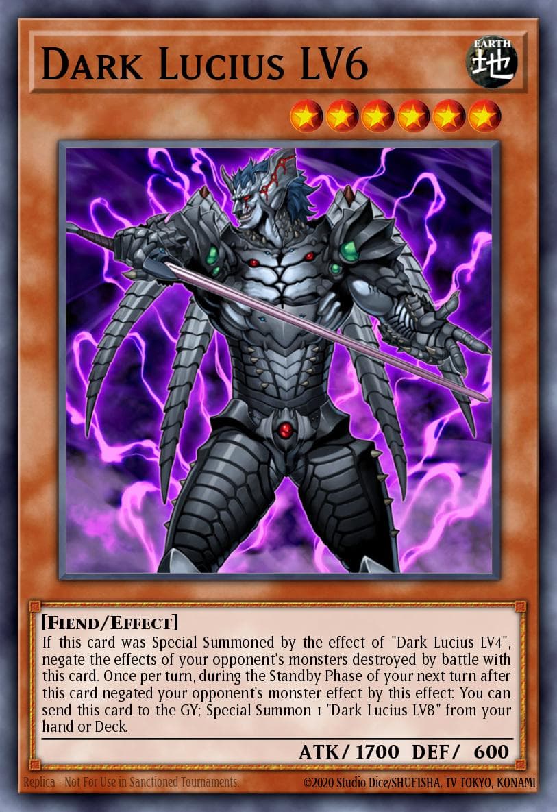 Dark Lucius LV6 Cyberdark Impact card