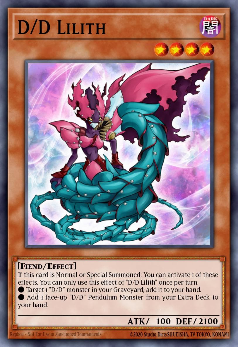 D/D Lilith Pendulum Domination Structure Deck card