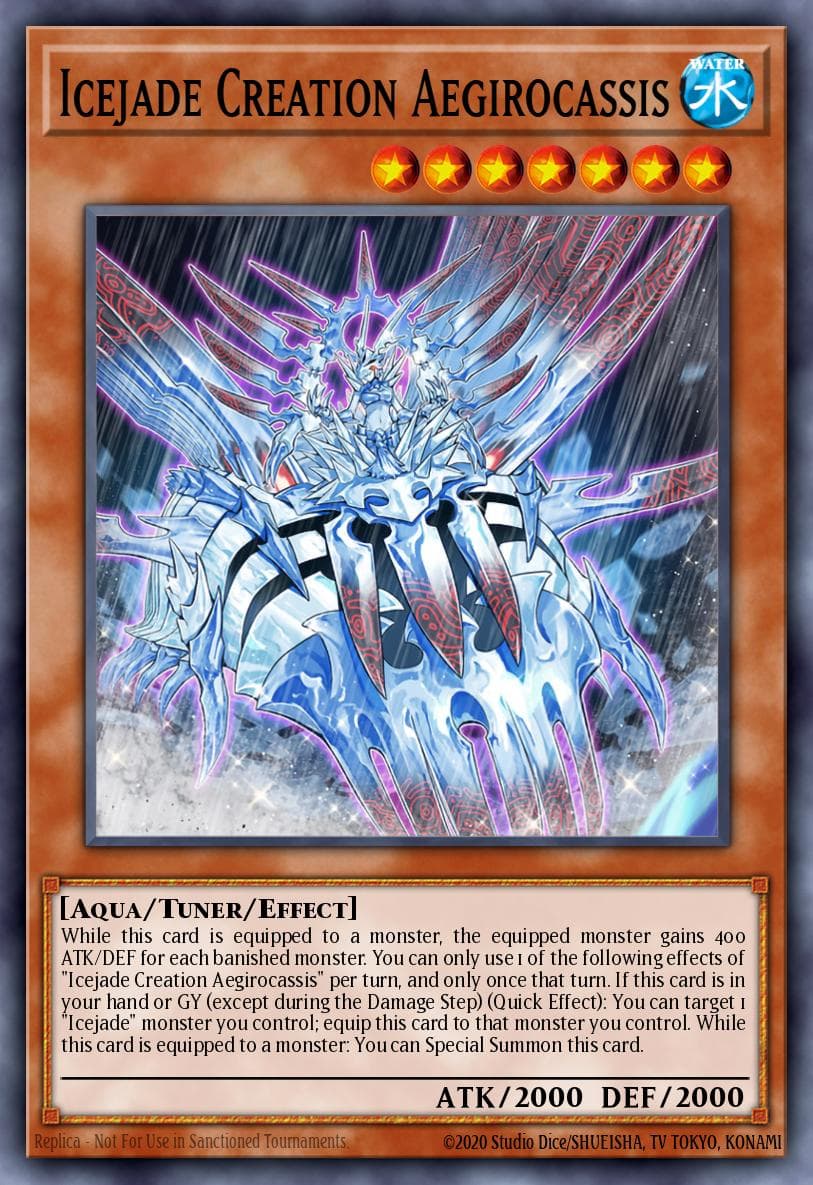 Icejade Creation Aegirocassis Power of the Elements card
