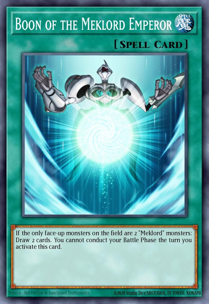 Boon of the Meklord Emperor Legendary Duelists: Rage of Ra card