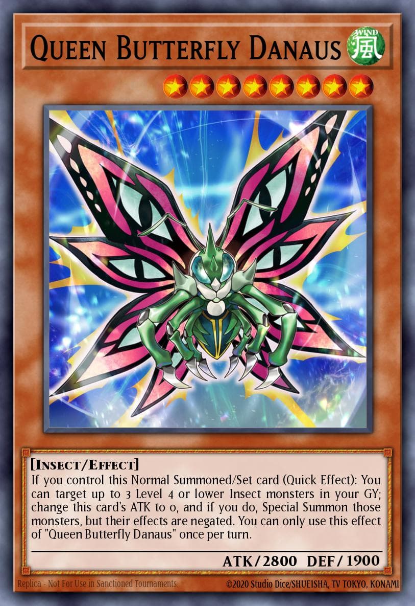 Queen Butterfly Danaus Photon Hypernova card