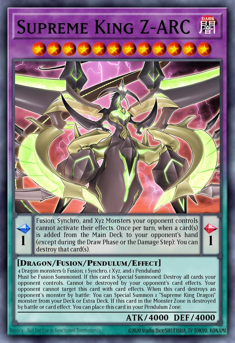 Supreme King Z-ARC 2018 Mega-Tin Mega Pack card