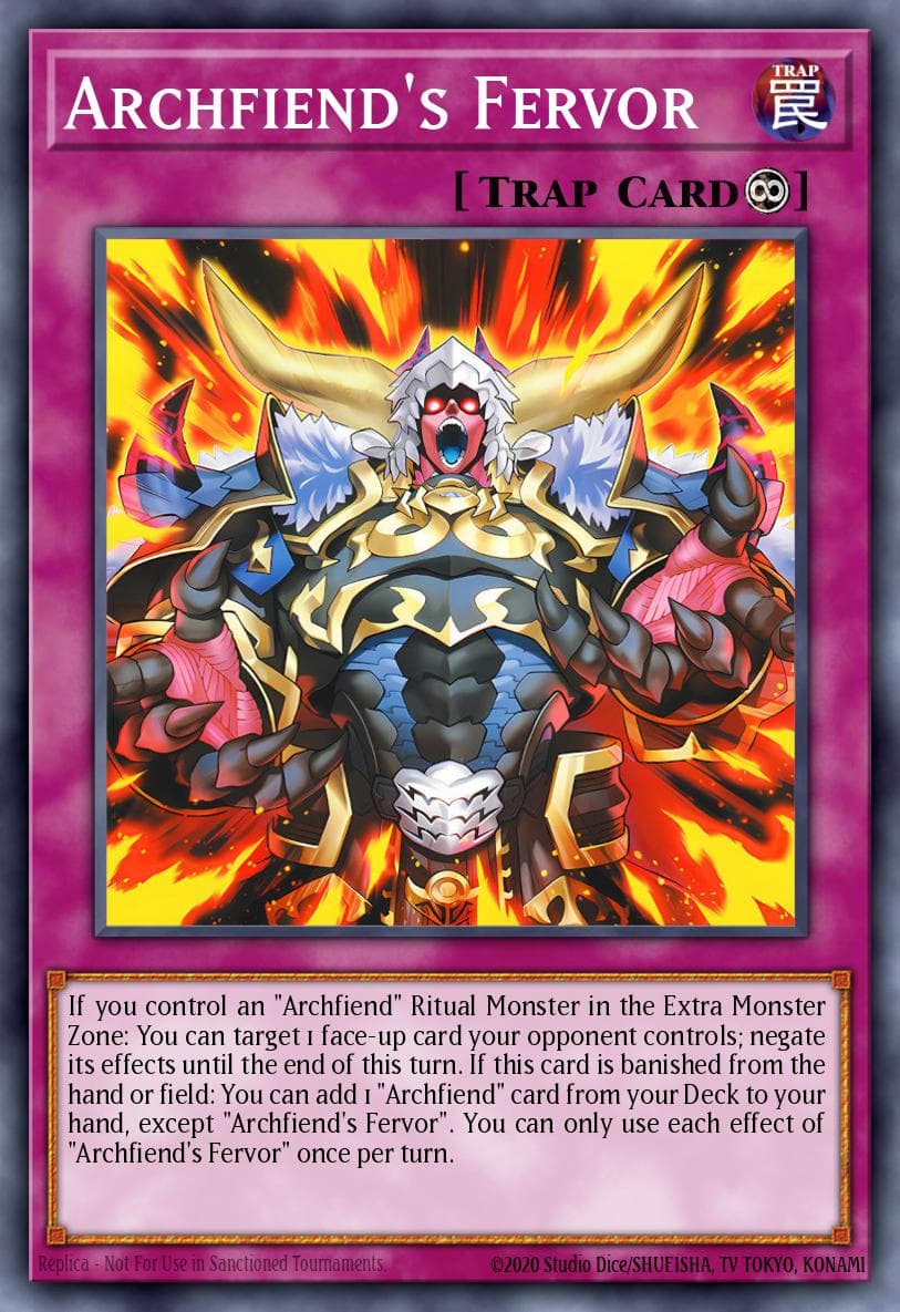 Archfiend's Fervor Burst Protocol card