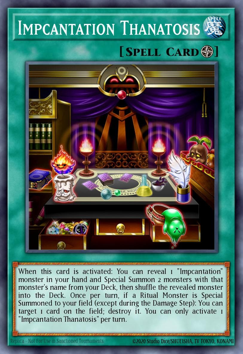 Impcantation Thanatosis Dark Neostorm Special Edition card