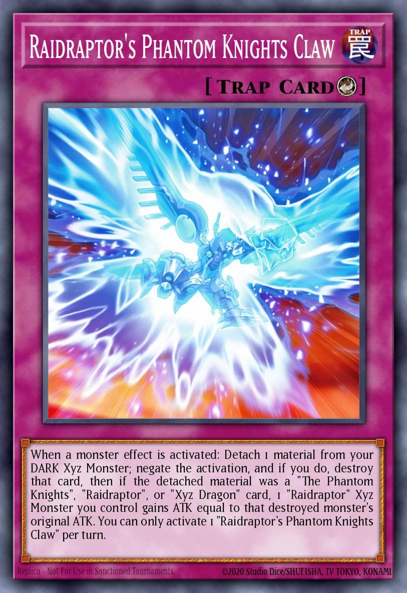 Raidraptor's Phantom Knights Claw Phantom Rage Premiere! promotional card card