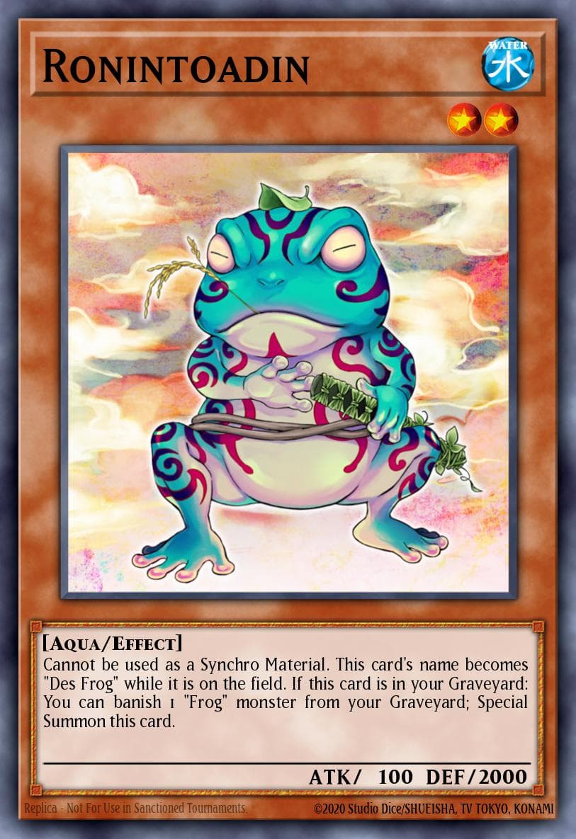 Ronintoadin Structure Deck: Freezing Chains card