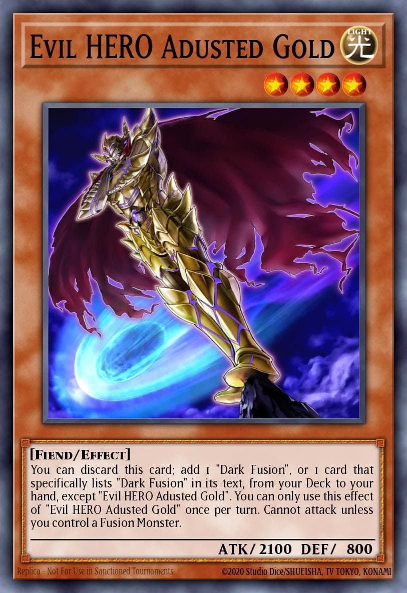 Evil HERO Adusted Gold Legendary Duelists: Immortal Destiny card