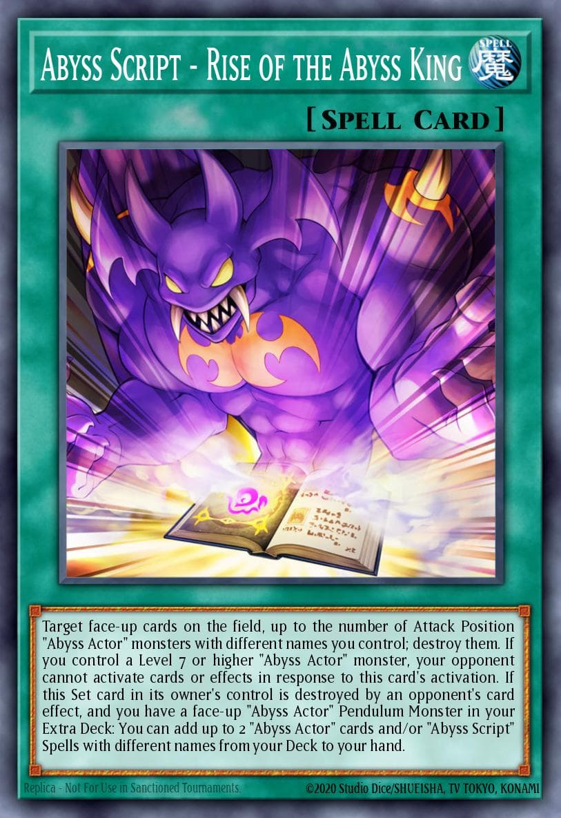 Abyss Script - Rise of the Abyss King Legendary Duelists: White Dragon Abyss card