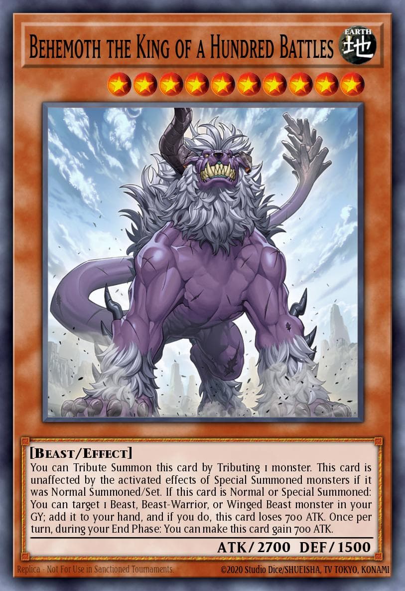 Behemoth the King of a Hundred Battles Duelist Nexus card