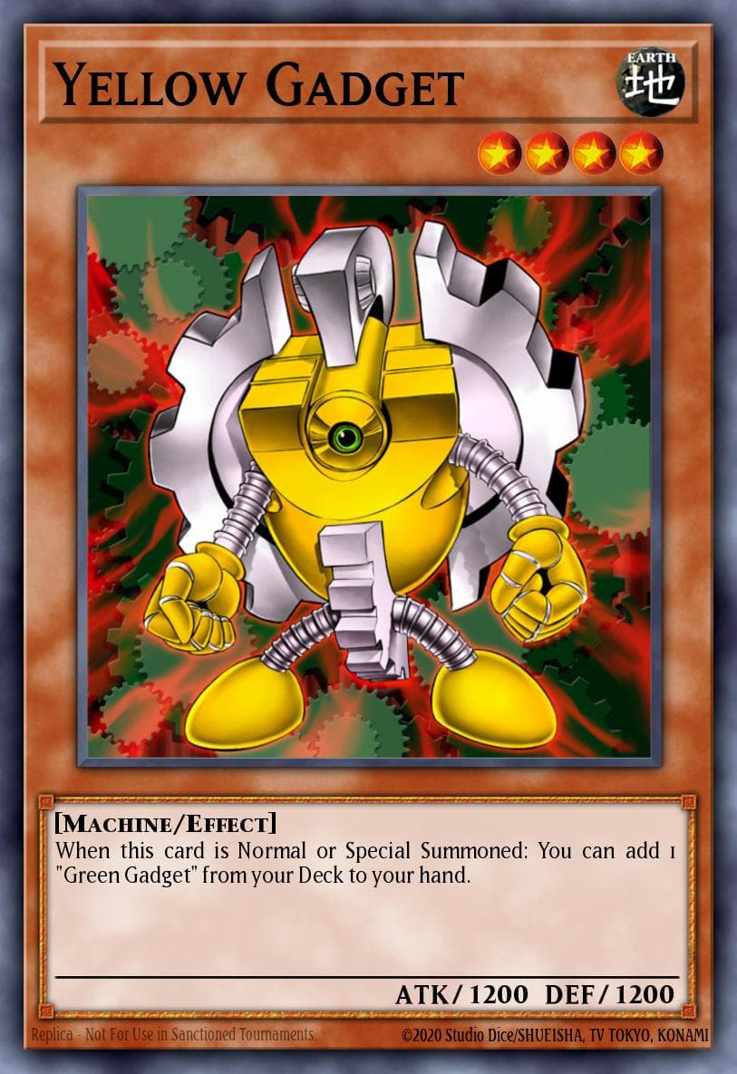 Yellow Gadget Geargia Rampage Structure Deck card