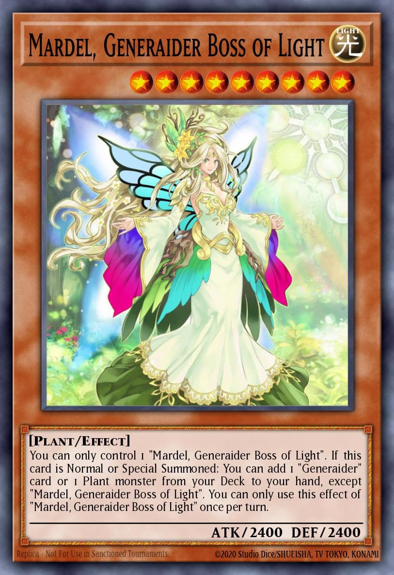 Mardel, Generaider Boss of Light Mystic Fighters card
