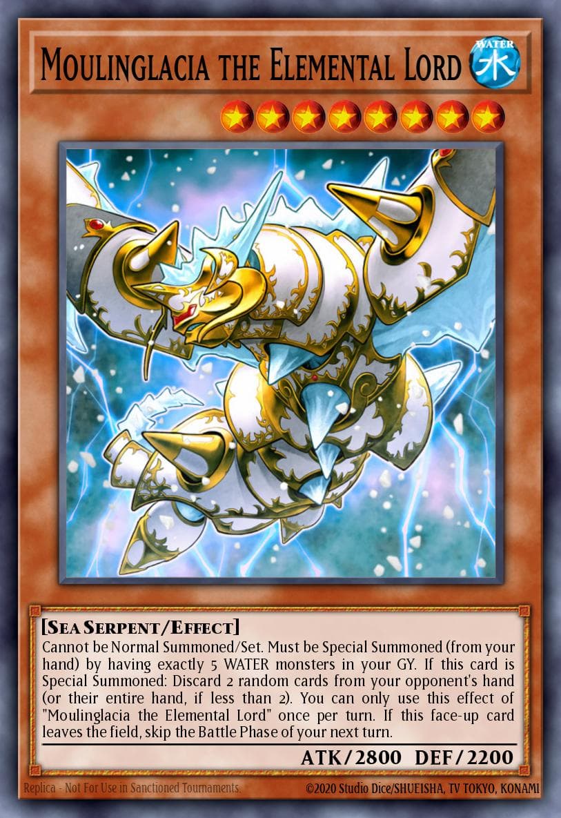 Moulinglacia the Elemental Lord Structure Deck: Freezing Chains card