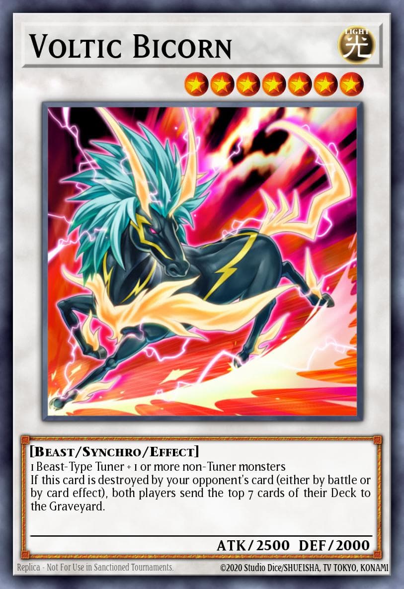 Voltic Bicorn 遊戲王 card