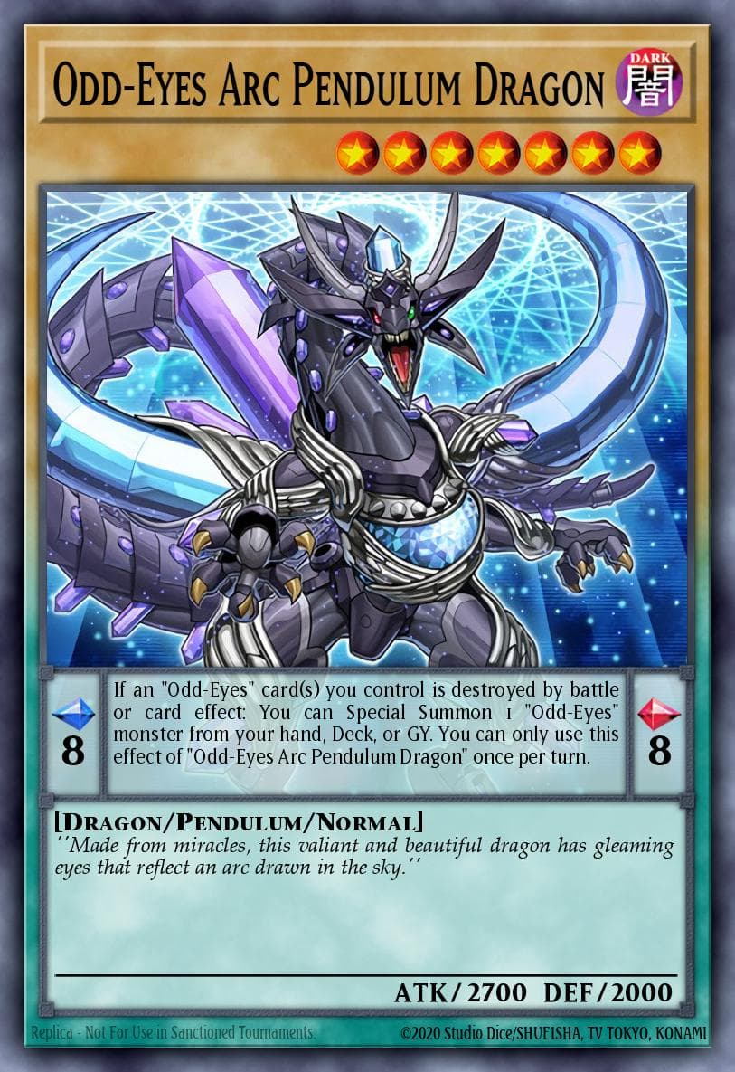 Odd-Eyes Arc Pendulum Dragon Legendary Dragon Decks card