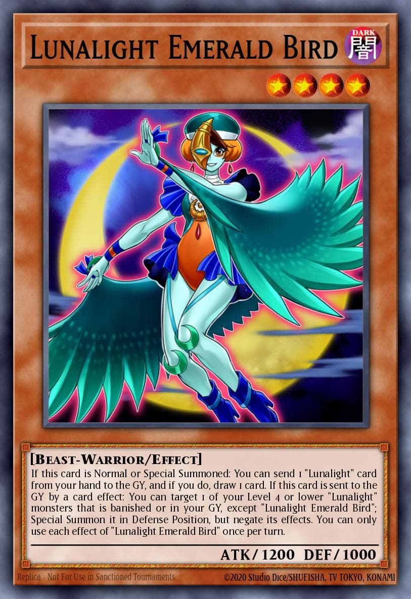 Lunalight Emerald Bird Legendary Duelists: Season 2 card
