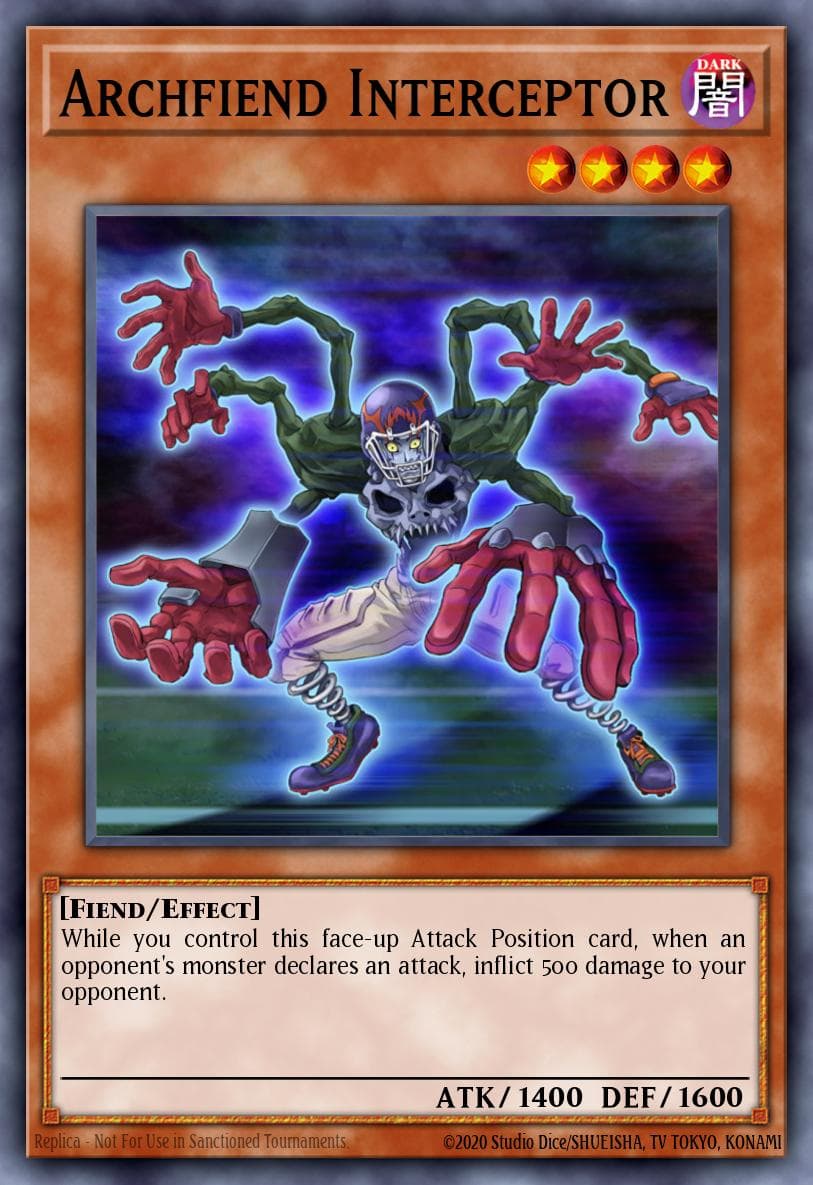Archfiend Interceptor The Shining Darkness Sneak Peek Participation Card card