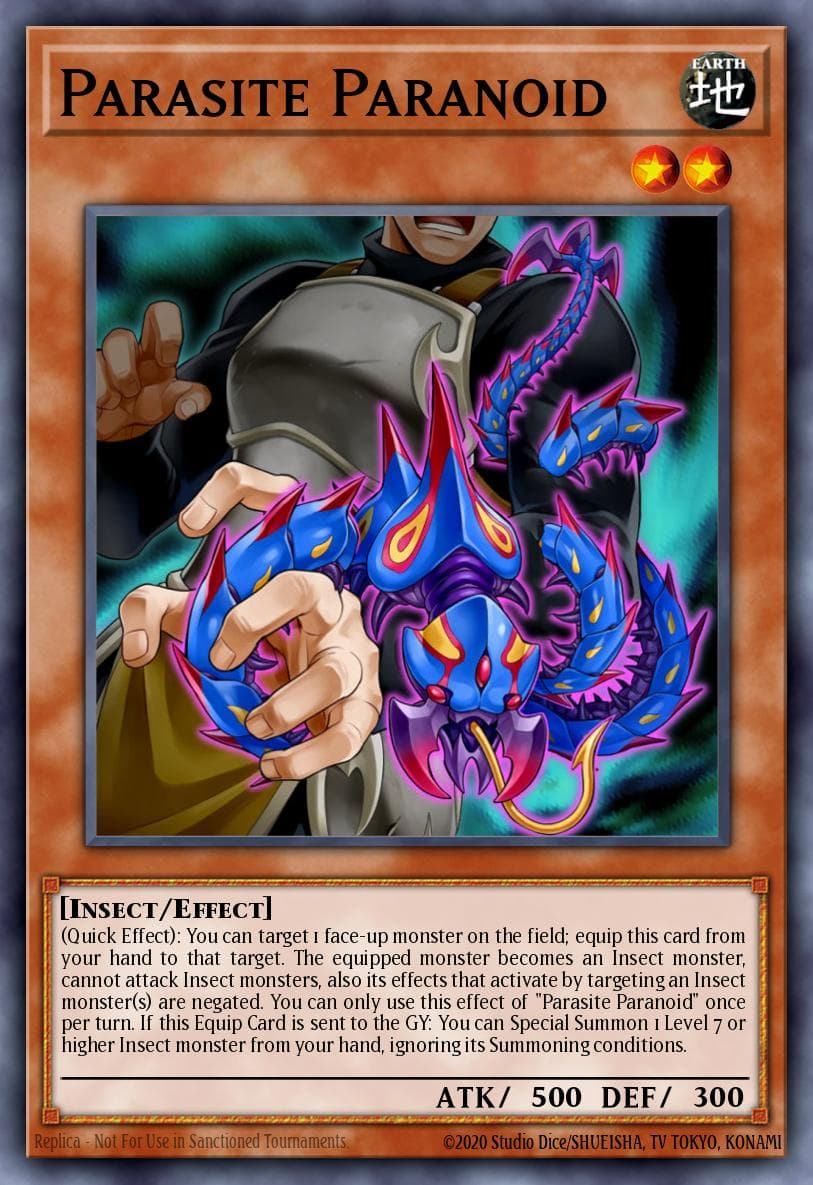 Parasite Paranoid Legendary Duelists: Ancient Millennium card