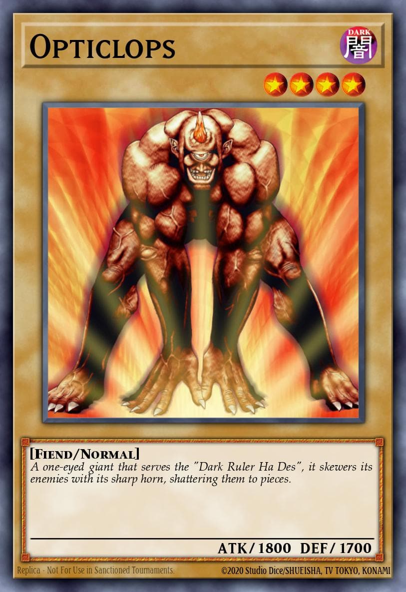 Opticlops Dark Beginning 2 card
