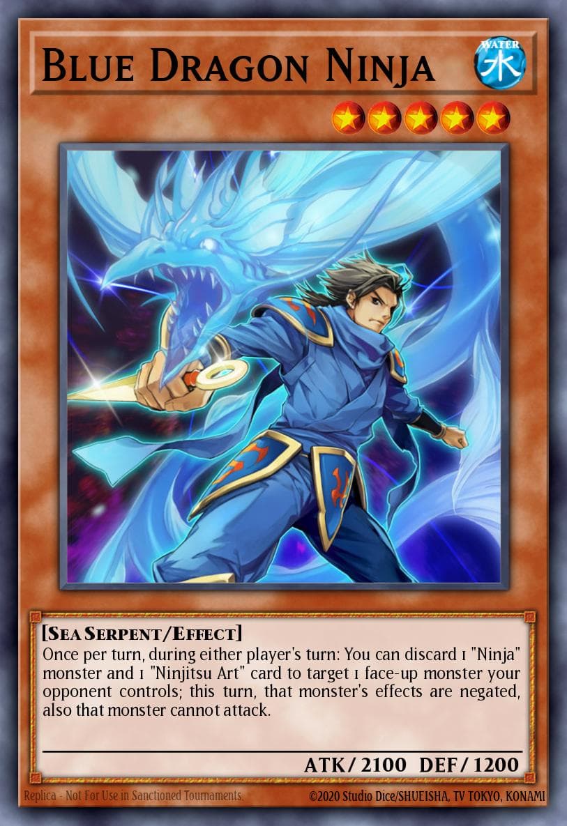 Blue Dragon Ninja Return of the Duelist: Special Edition card
