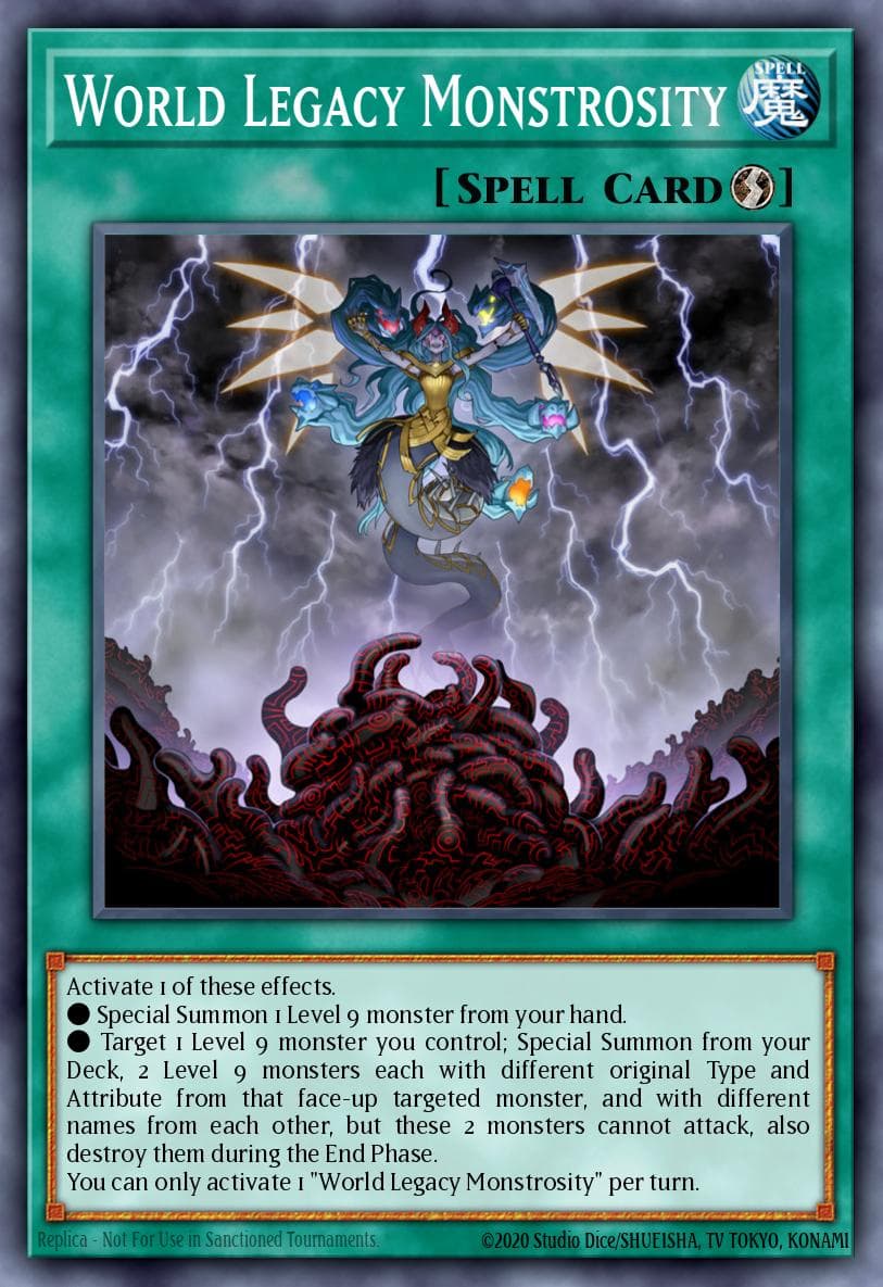World Legacy Monstrosity 2020 Tin of Lost Memories Mega Pack card