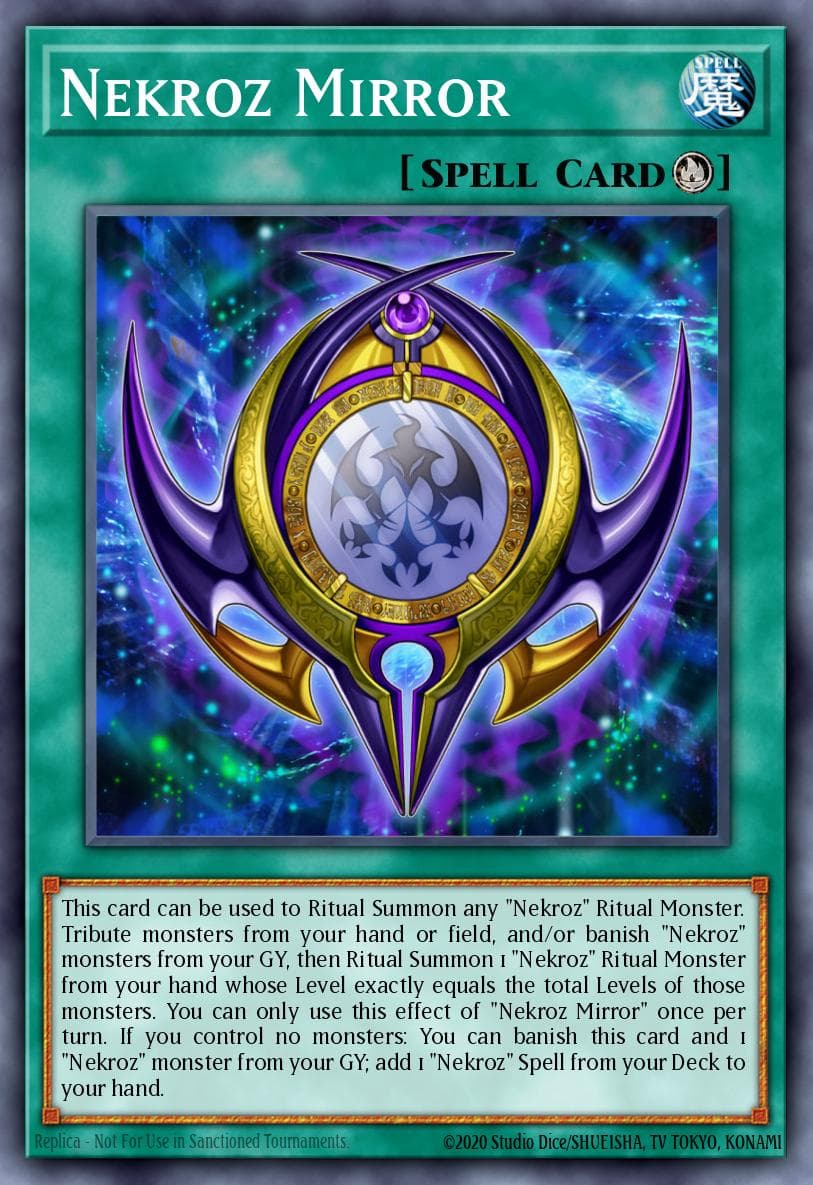 Nekroz Mirror The Secret Forces card