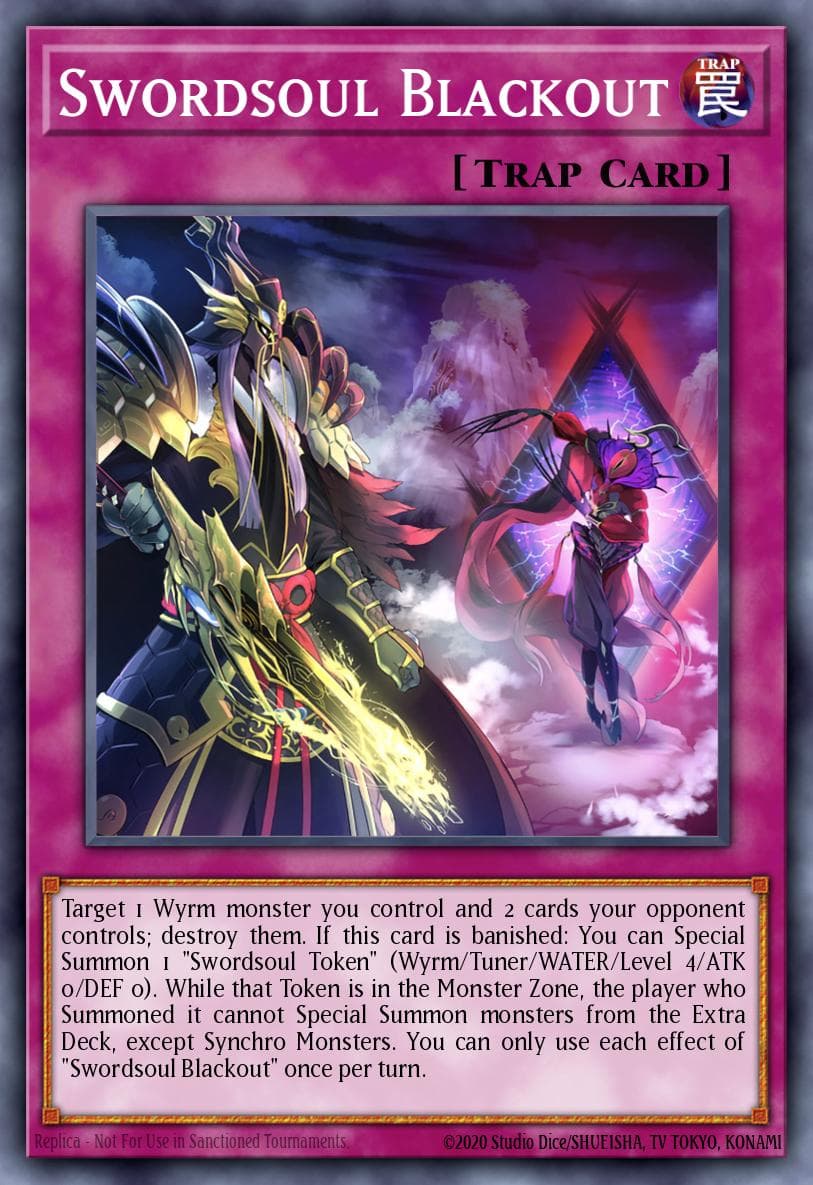 Swordsoul Blackout Burst of Destiny card