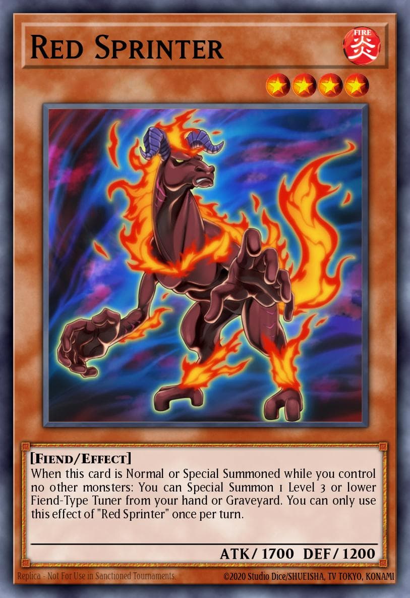 Red Sprinter High-Speed Riders card