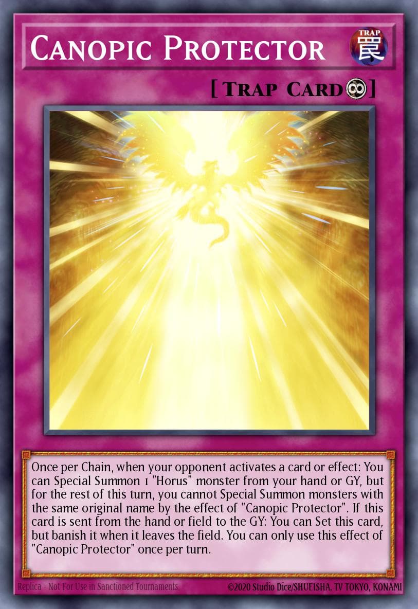 卡诺匹斯的保卫者 遊戲王 card