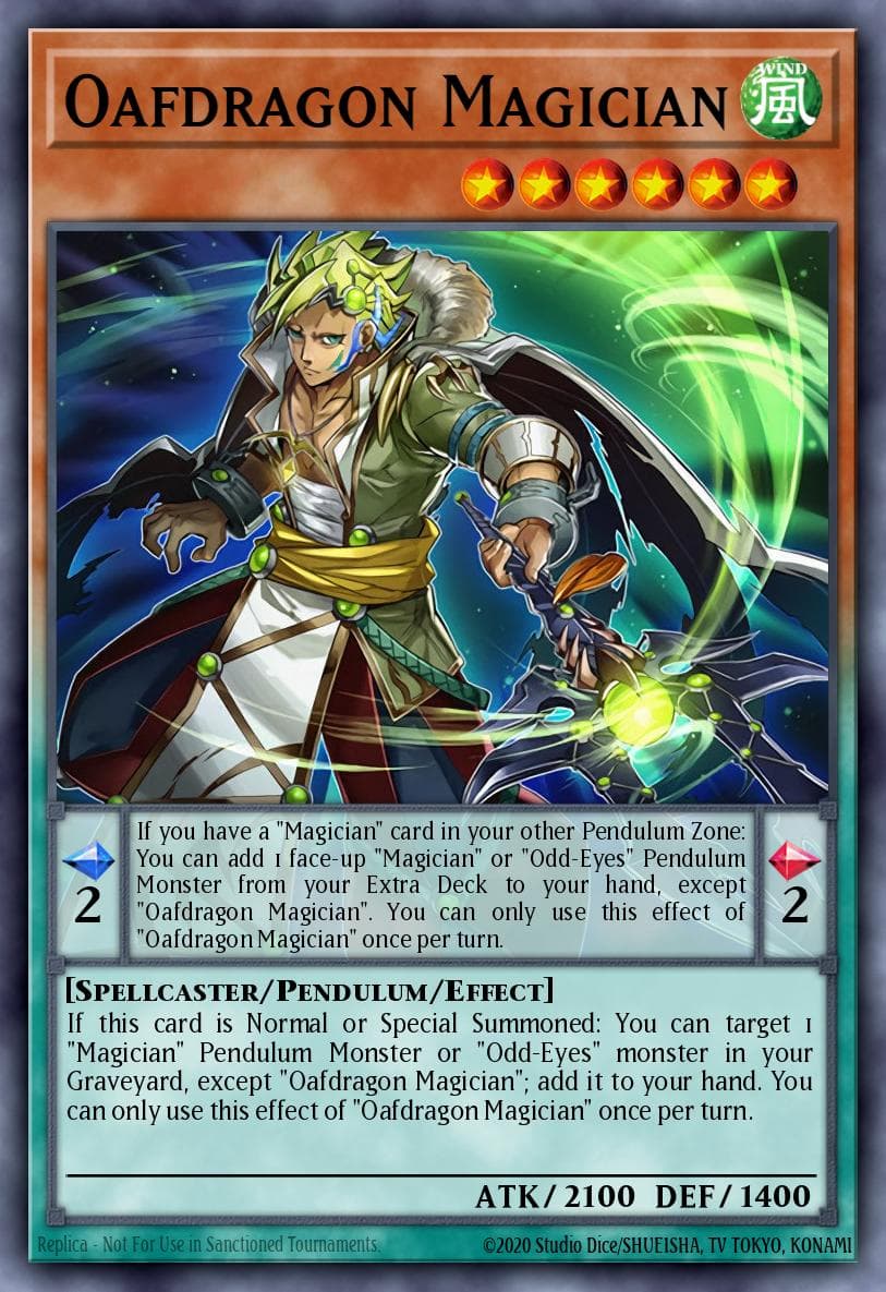 Oafdragon Magician Master of Pendulum Structure Deck card