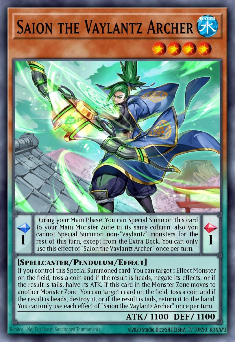 Saion the Vaylantz Archer Tactical Masters card