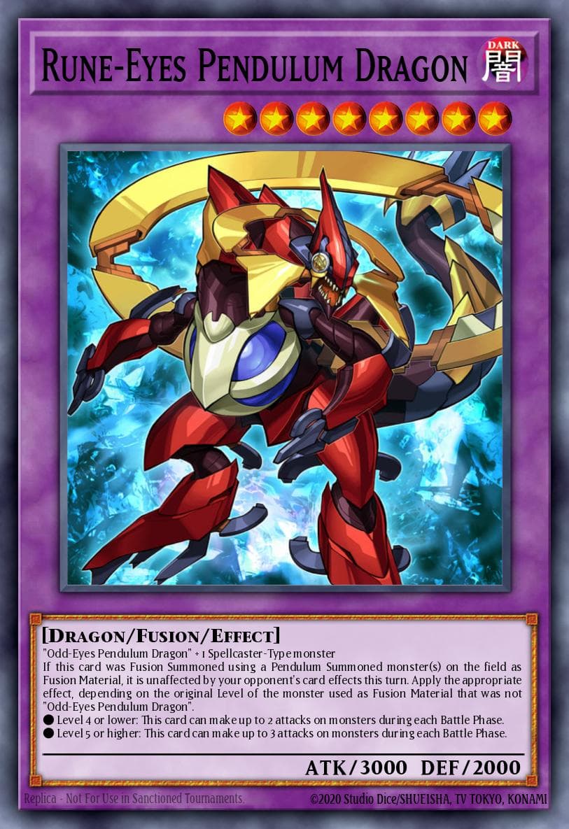Rune-Eyes Pendulum Dragon Master of Pendulum Structure Deck card