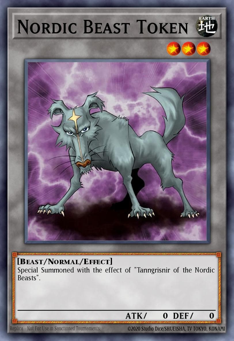 Nordic Beast Token 遊戲王 card