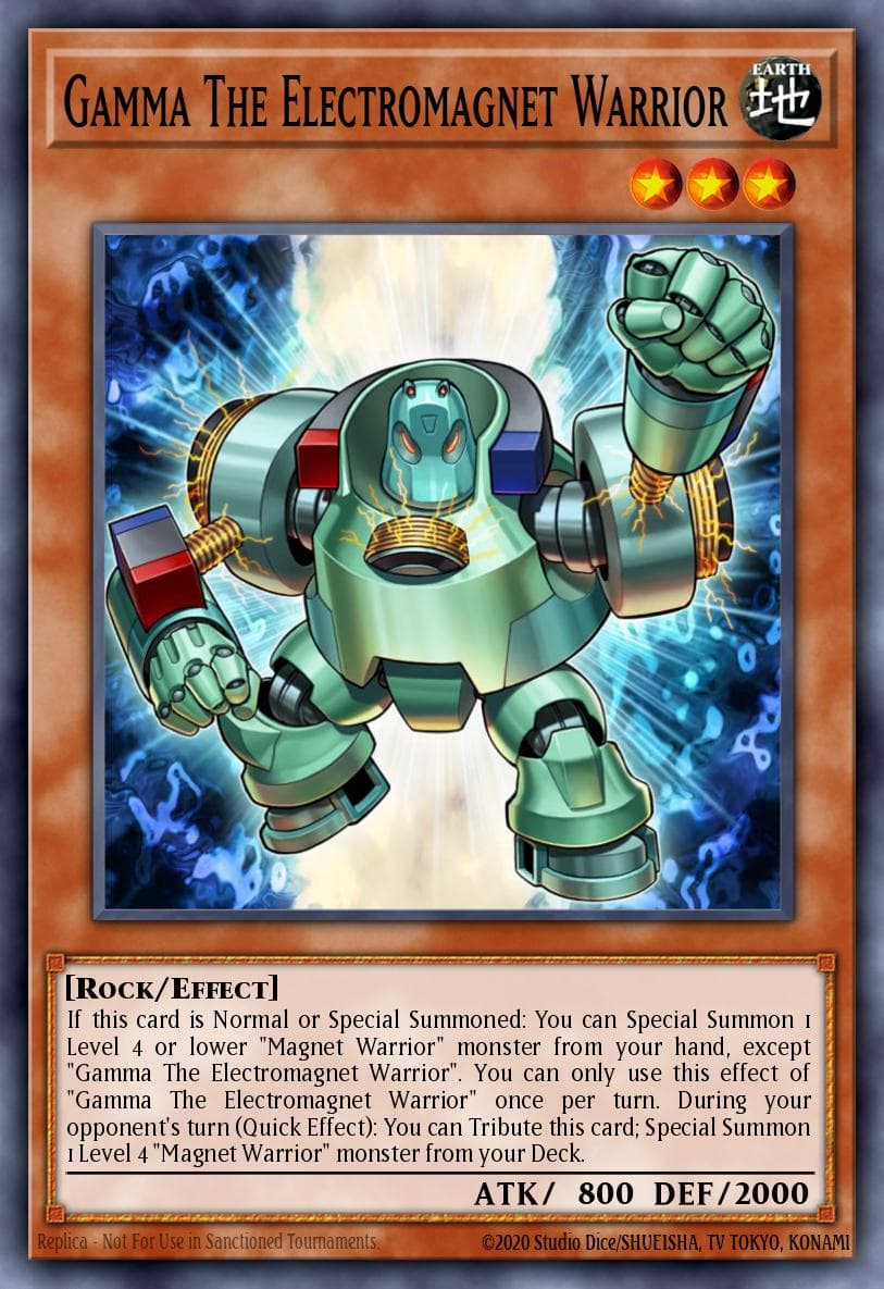 Gamma The Electromagnet Warrior Structure Deck: Yugi Muto card