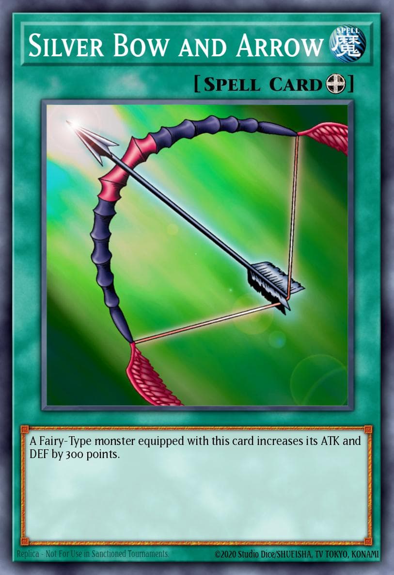 Silver Bow and Arrow Legend of Blue Eyes White Dragon card