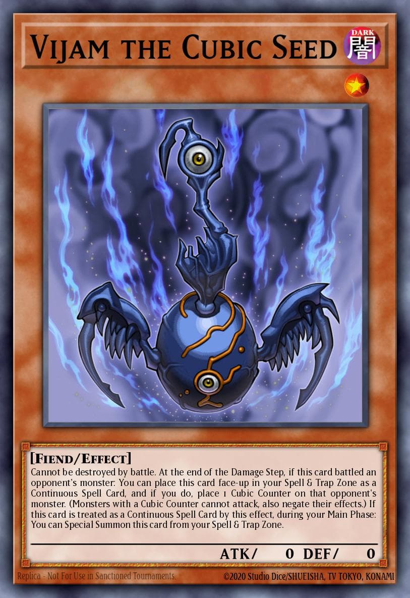 Vijam the Cubic Seed Yu-Gi-Oh! The Dark Side of Dimensions Movie Pack: Gold Edition card