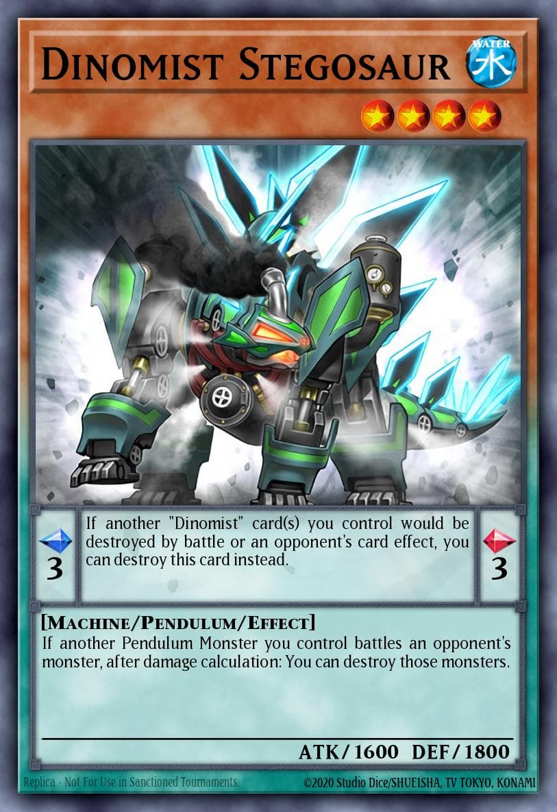 Dinomist Stegosaur 2016 Mega-Tin Mega Pack card