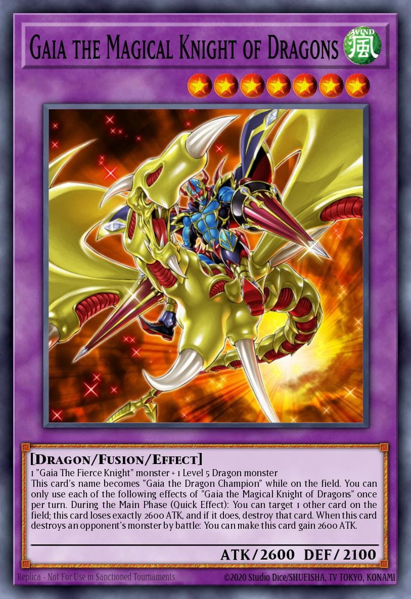 Gaia the Magical Knight of Dragons Rise of the Duelist Premiere! promotional card card