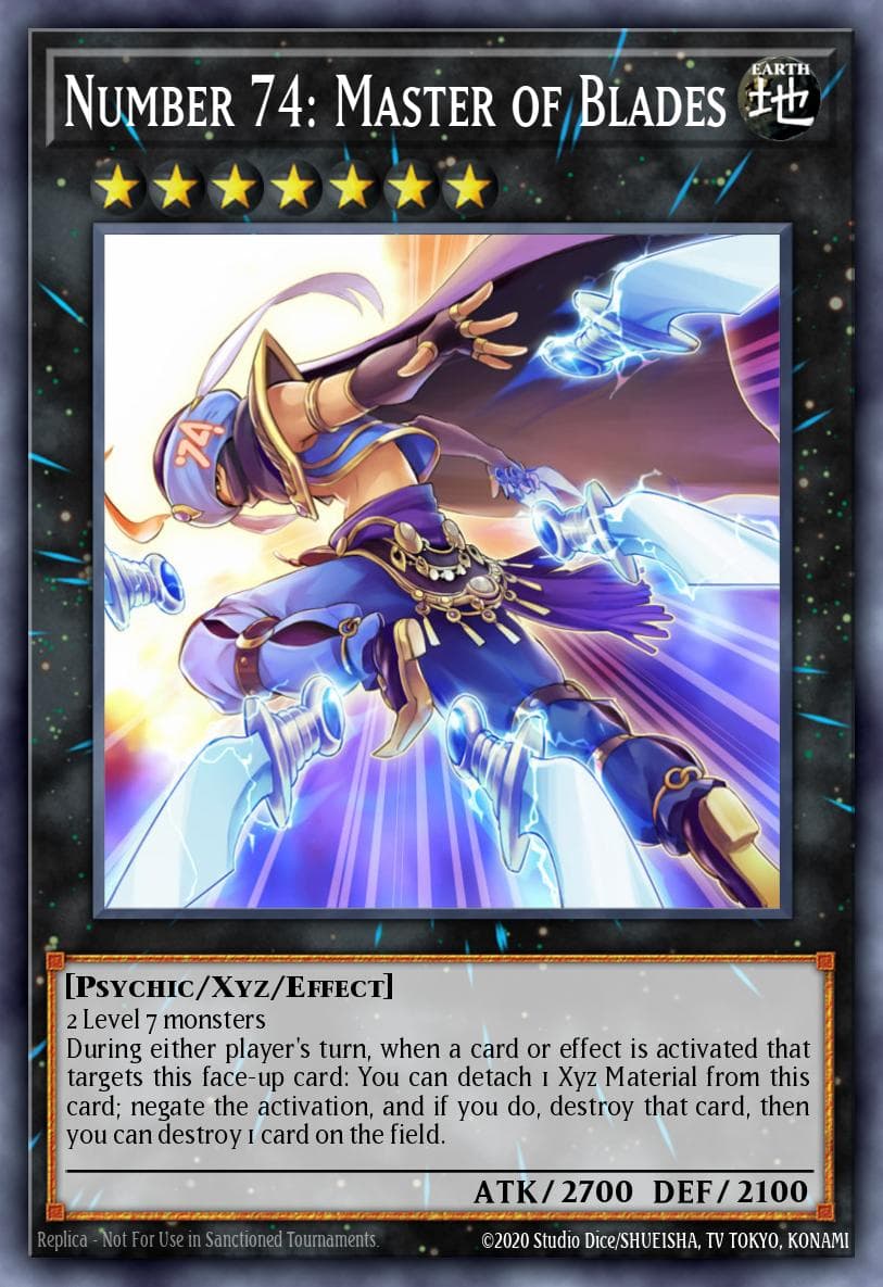 Number 74: Master of Blades Number Hunters card