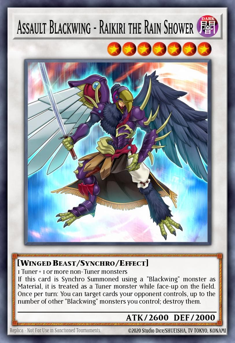 Assault Blackwing - Raikiri the Rain Shower Dimension of Chaos: Special Edition card
