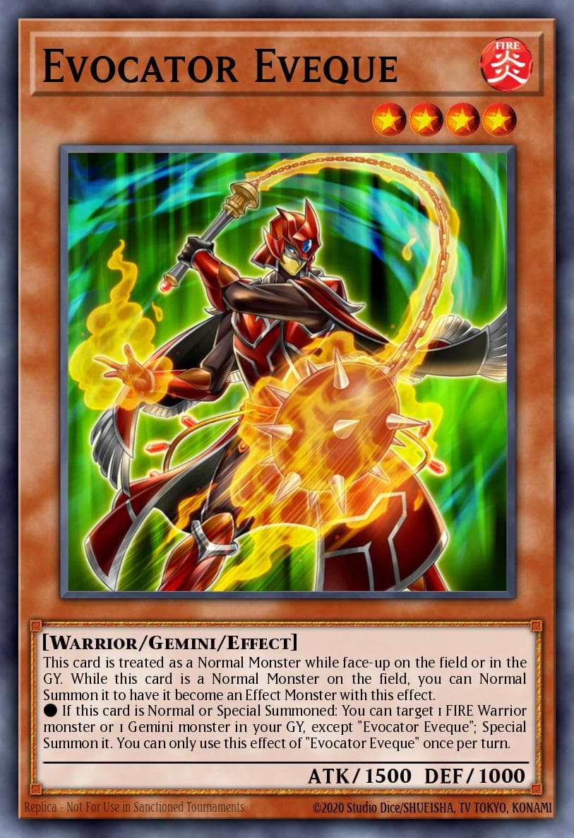 Evocator Eveque Toon Chaos card