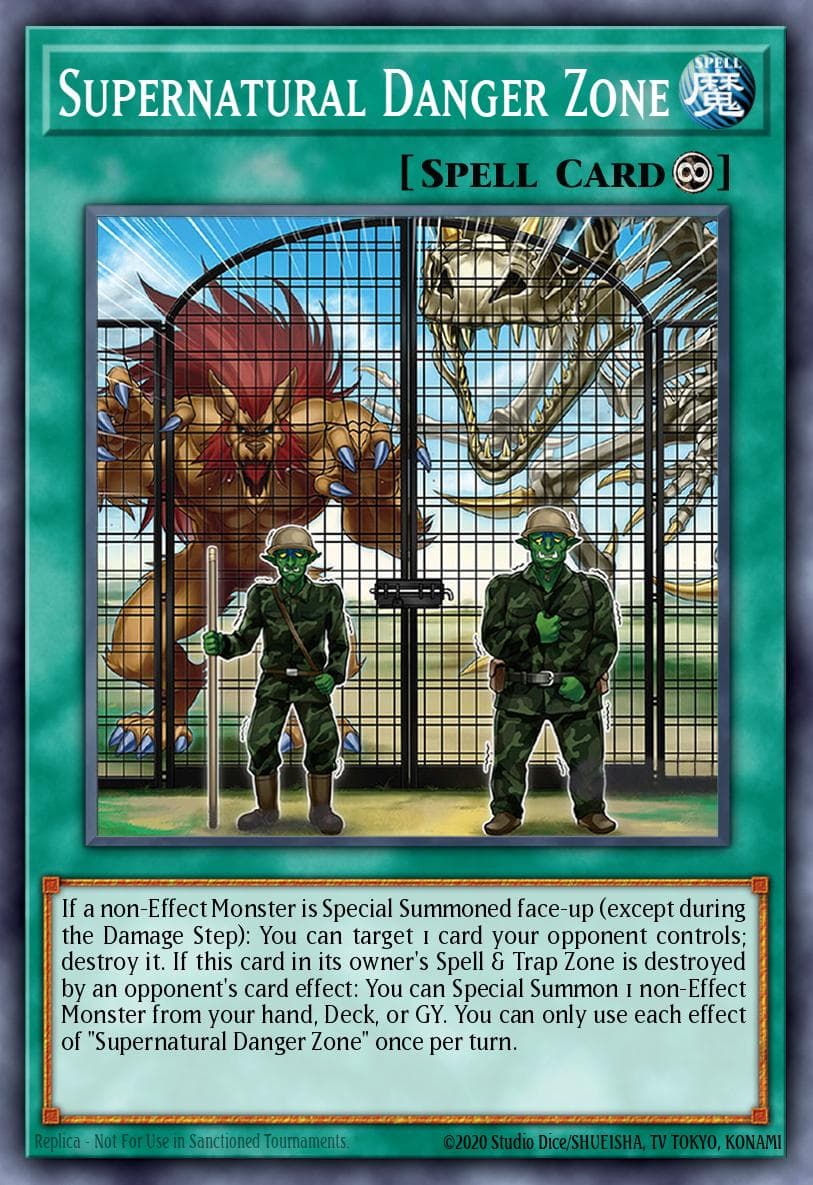 Supernatural Danger Zone Burst of Destiny card